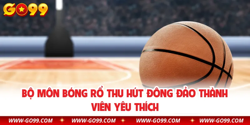 Bộ môn bóng rổ thu hút đông đảo thành viên yêu thích